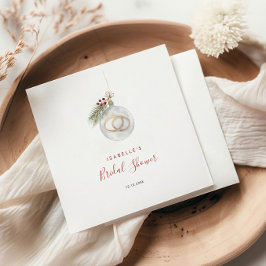 Servilleta De Papel Winter Christmas Ornament Bridal Shower