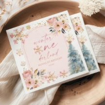 Winter Onederland Snowflake Primer Fiesta de cumpl