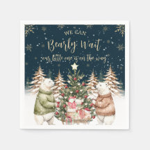 Winter Polar Bear Snowflake Baby Shower