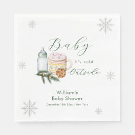 Servilleta De Papel Winter Snowflake S'more Cookie Baby Shower