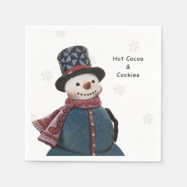 Servilleta De Papel Winter Snowman personalizado