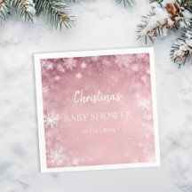 Winter Wonderland Baby Shower Pink