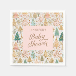 Servilleta De Papel Winter Wonderland Chica Baby Shower