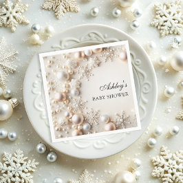 Servilleta De Papel Winter Wonderland Neutral Baby Shower