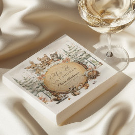 Servilleta De Papel Winter Wonderland Woodland Animals Baby Shower
