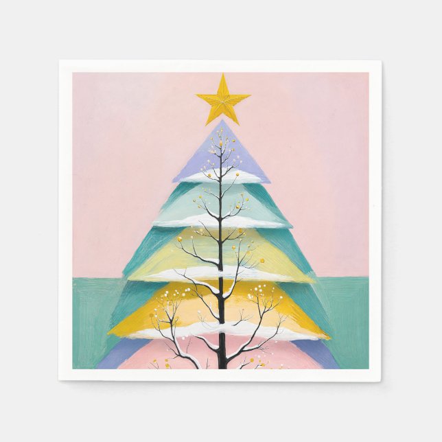 Servilleta De Papel Winter's Pastel Glow (Anverso)