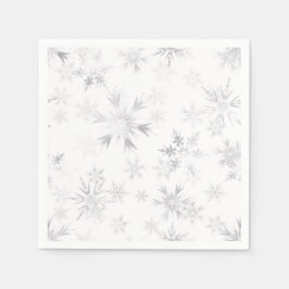 Servilleta De Papel Wintery Snowflakes