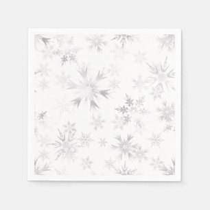 Servilleta De Papel Wintery Snowflakes
