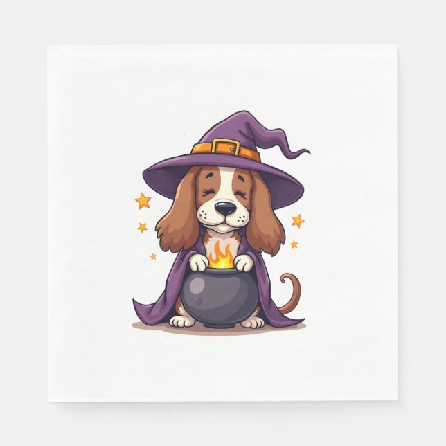 Servilleta De Papel Witch Basset Brew (Anverso)
