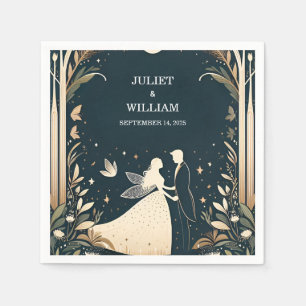 Servilleta De Papel Witch Magic Dream Mystical Stars Moon Boda