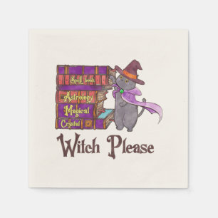 Servilleta De Papel Witch Please - Witch Black Cat