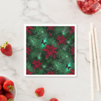 Witchy Magic Forest Poinsettia Découpage