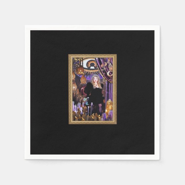 Servilleta De Papel Witchy Whimsigoth Stevie Collage (Anverso)