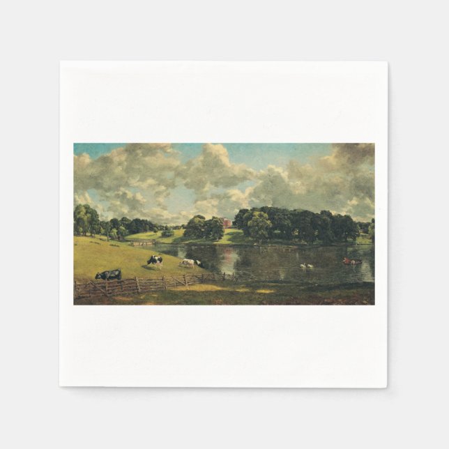 Servilleta De Papel Wivenhoe Park por John Constable (Anverso)