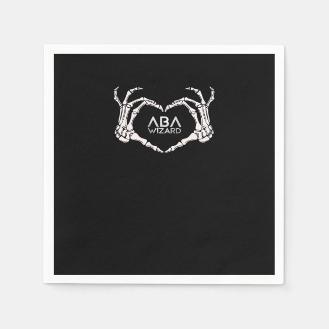 Servilleta De Papel Wizard Classic - Skeleton Hands Heart (Anverso)