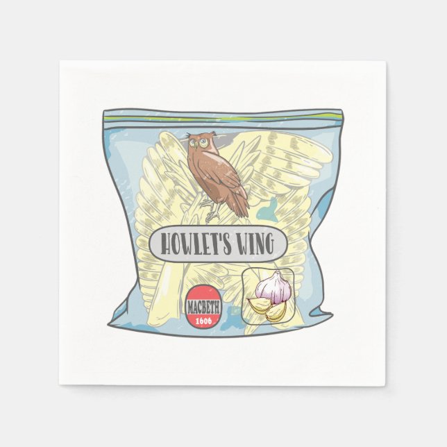 Servilleta De Papel WLETS WING Macbeth hechizo. (Anverso)