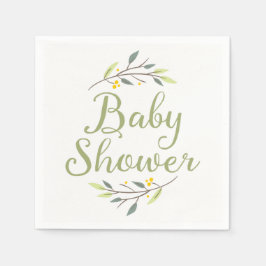 Servilleta De Papel Wodland Forest Baby Shower Napkins