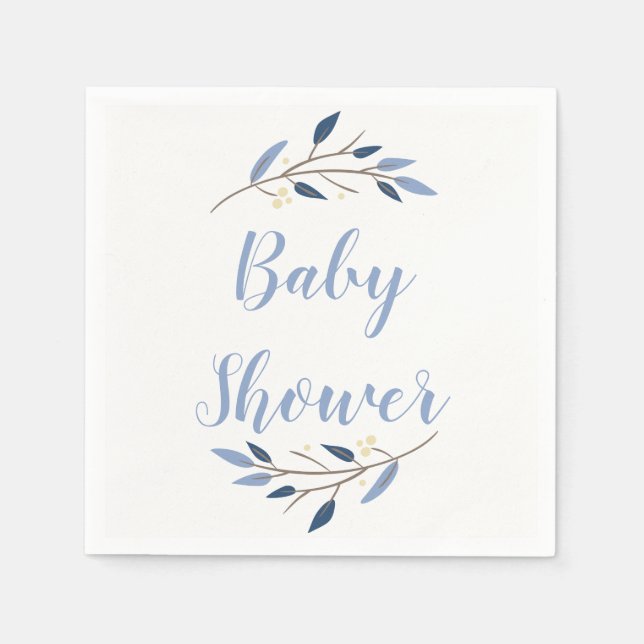 Servilleta De Papel Wodland Forest Baby Shower Napkins (Anverso)