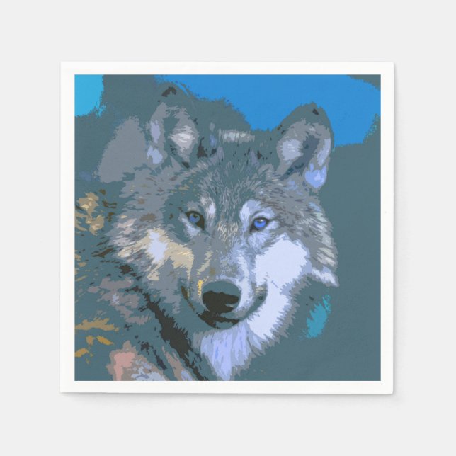 Servilleta De Papel Wolf 034 (Anverso)