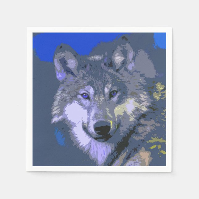 Servilleta De Papel Wolf 037 (Anverso)