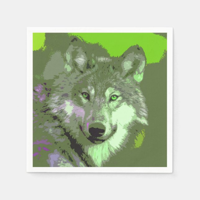 Servilleta De Papel Wolf 046 (Anverso)