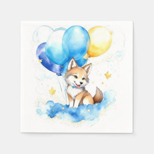 Servilleta De Papel Wolf Birthday