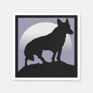 SERVILLETA DE PAPEL WOLF SILHOUETTE