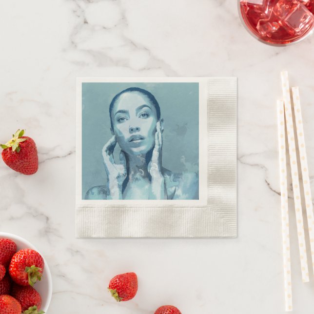 Servilleta De Papel "Woman in Blue" (In situ)