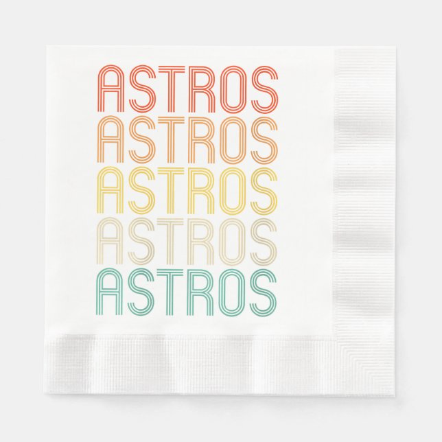 Servilleta De Papel Womens Astros  (Anverso)