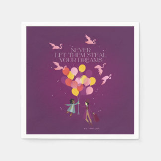 Servilleta De Papel Wonka "Nunca dejes que roban tus sueños"