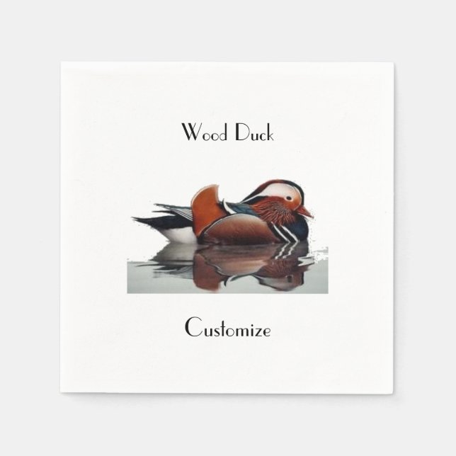 Servilleta De Papel Wood Duck Thunder_Cove (Anverso)