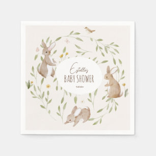 Servilleta De Papel Woodland Animals Forest Friends Baby Shower