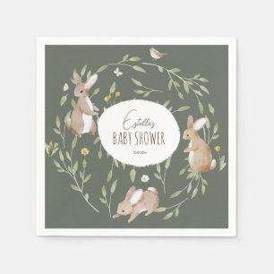 Servilleta De Papel Woodland Animals Forest Friends Baby Shower