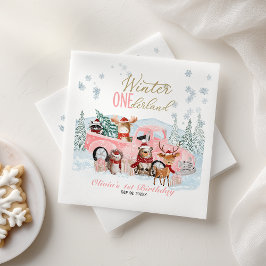 Servilleta De Papel Woodland Animals Truck ONEderland 1st Birthday