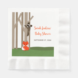 Servilleta De Papel Woodland Babies Baby Shower