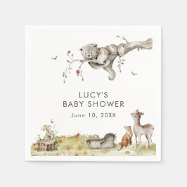 Servilleta De Papel Woodland Baby Shower