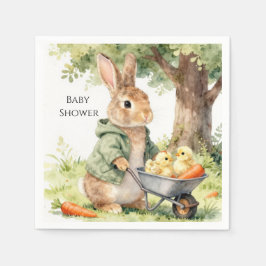 Servilleta De Papel Woodland Bunny Baby Shower