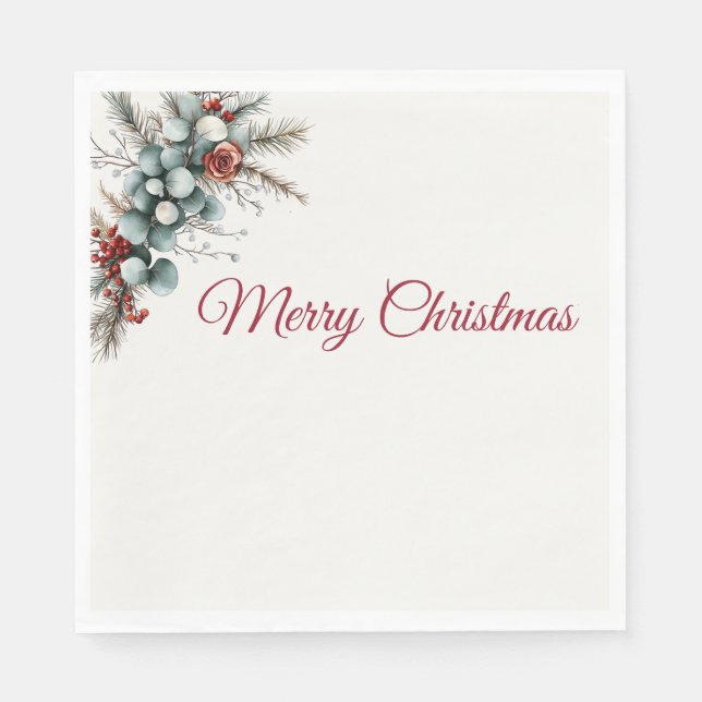 Servilleta De Papel Woodland Christmas (Anverso)