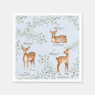 Servilleta De Papel Woodland Deer Baby Shower