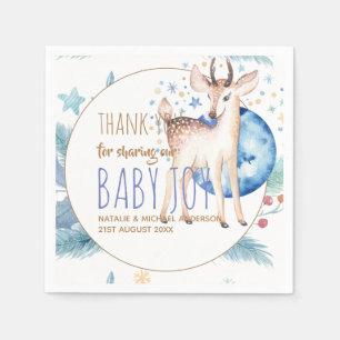 Servilleta De Papel Woodland Deer Twinkle Star Gracias Baby Shower