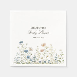 Servilleta De Papel Woodland Dreams Floral Cottage Baby Shower