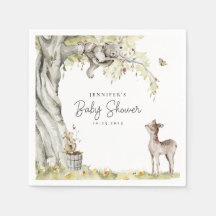 Woodland Forest Animals Baby Shower