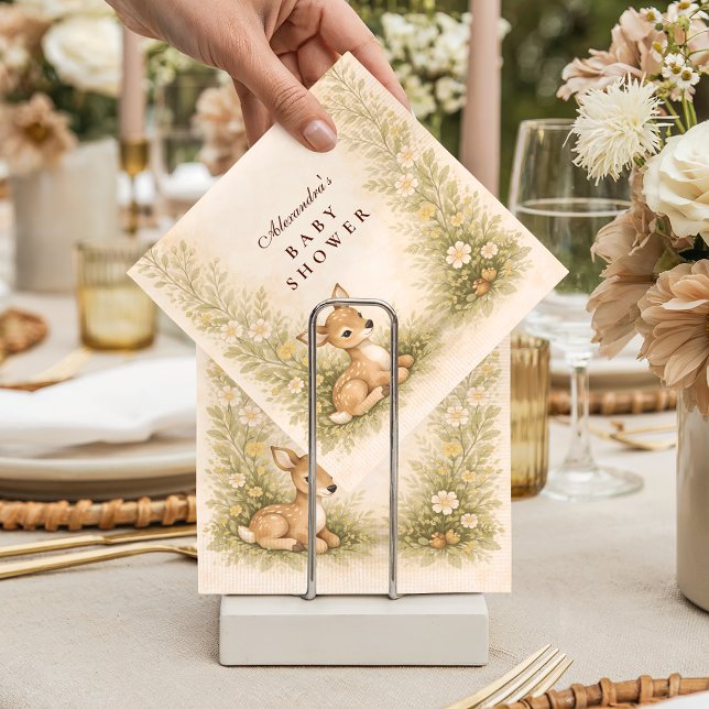 Servilleta De Papel Woodland Forest Baby Shower (Subido por el creador)