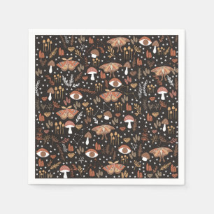 Servilleta De Papel Woodland Mushrooms Papel Napkins