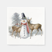 Woodland Snowman y sus amigos