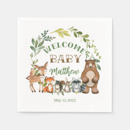 Servilleta De Papel Woodland Themed Paper Party Napkins