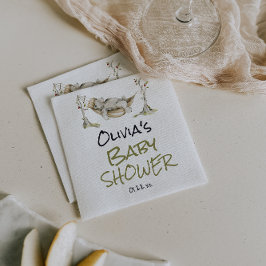 Servilleta De Papel Woodland Wild Forest Bear Animal Baby Shower