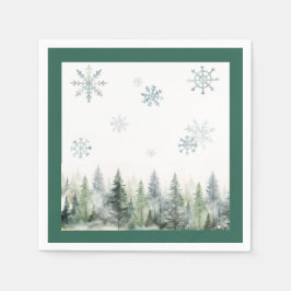 Servilleta De Papel Woodland Winter ONEderland Paper Napkin