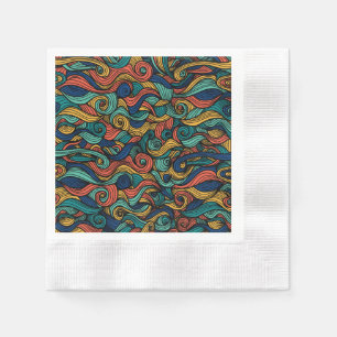 Servilleta De Papel Wool Topped paisley