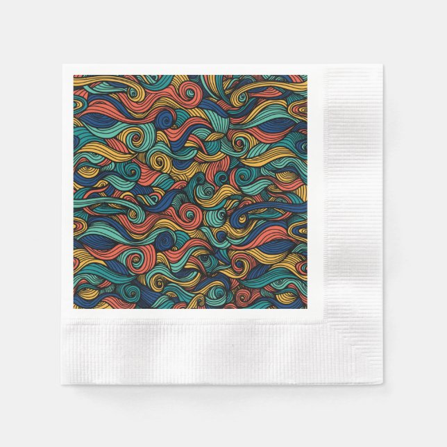 Servilleta De Papel Wool Topped paisley (Anverso)